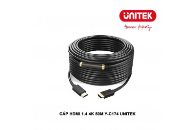 CÁP HDMI V1.4 4k HIỆU UNITEK YC174 - DÀI 50M